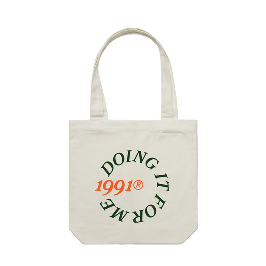 Doing It For Me Tote Bag (Cream)