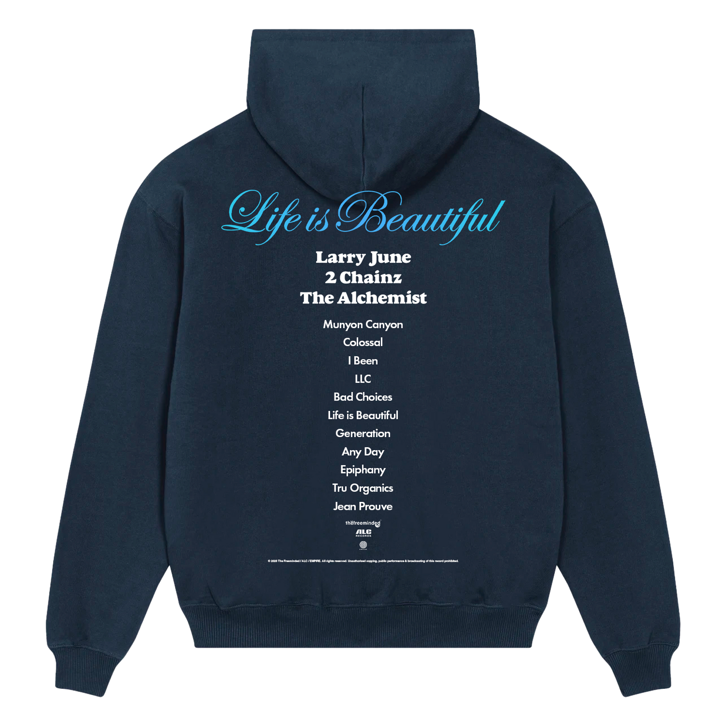 Life is Beautiful Album Hoodie (Navy)