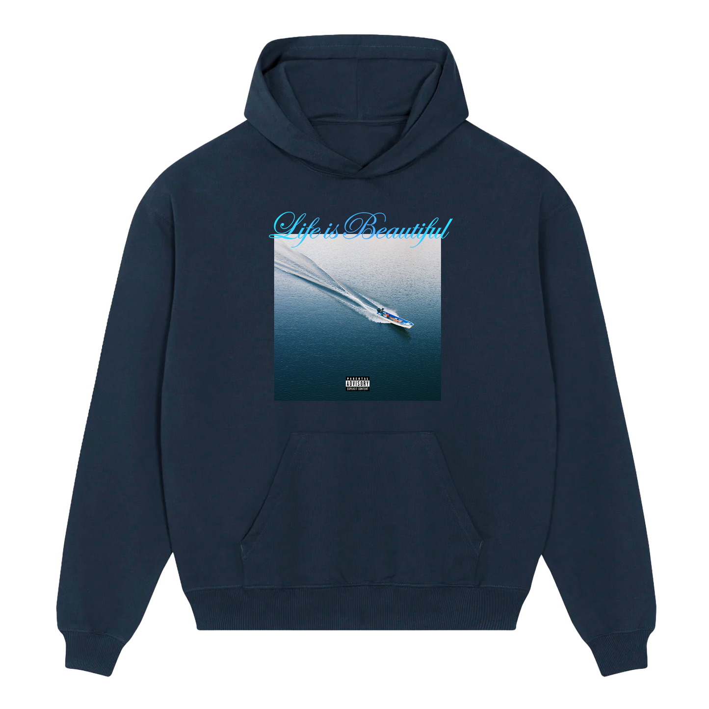 Life is Beautiful Album Hoodie (Navy)