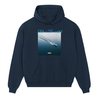 Life is Beautiful Album Hoodie (Navy)