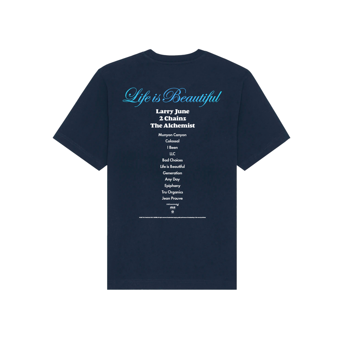 Life is Beautiful Album T-Shirt (Navy)