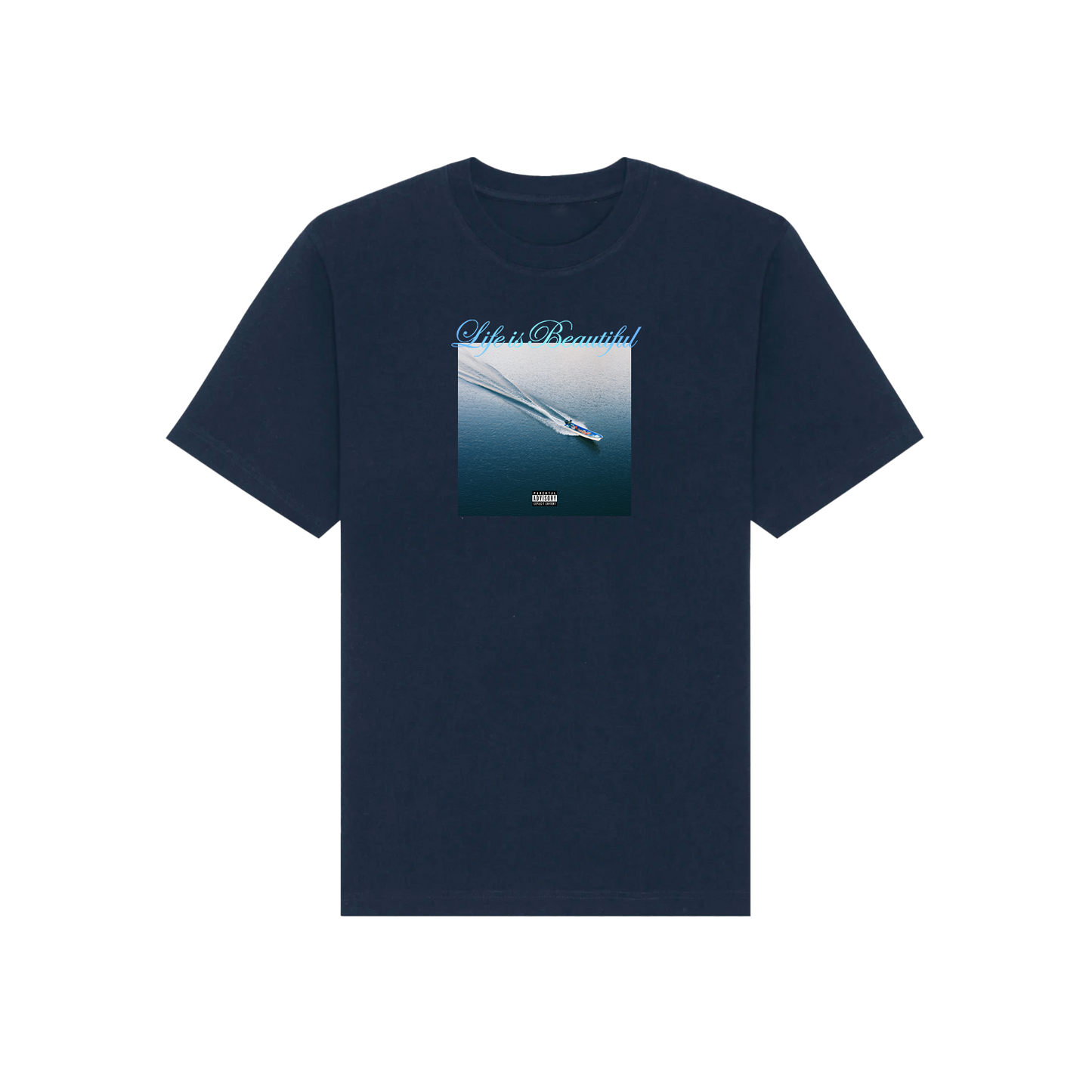 Life is Beautiful Album T-Shirt (Navy)