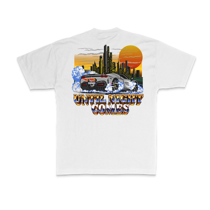 Until Night Comes - Cityscape T-Shirt (White)