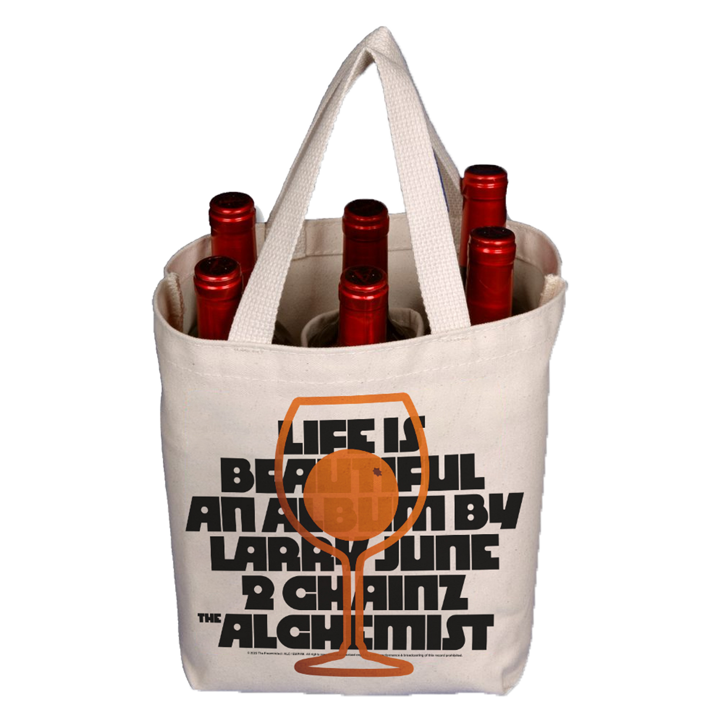 Life is Beautiful Wine Tote Bag