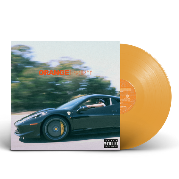 Larry June - Orange Print Vinyl – Larry June's Store Larry June - Orange Print Vinyl – Larry June's Store