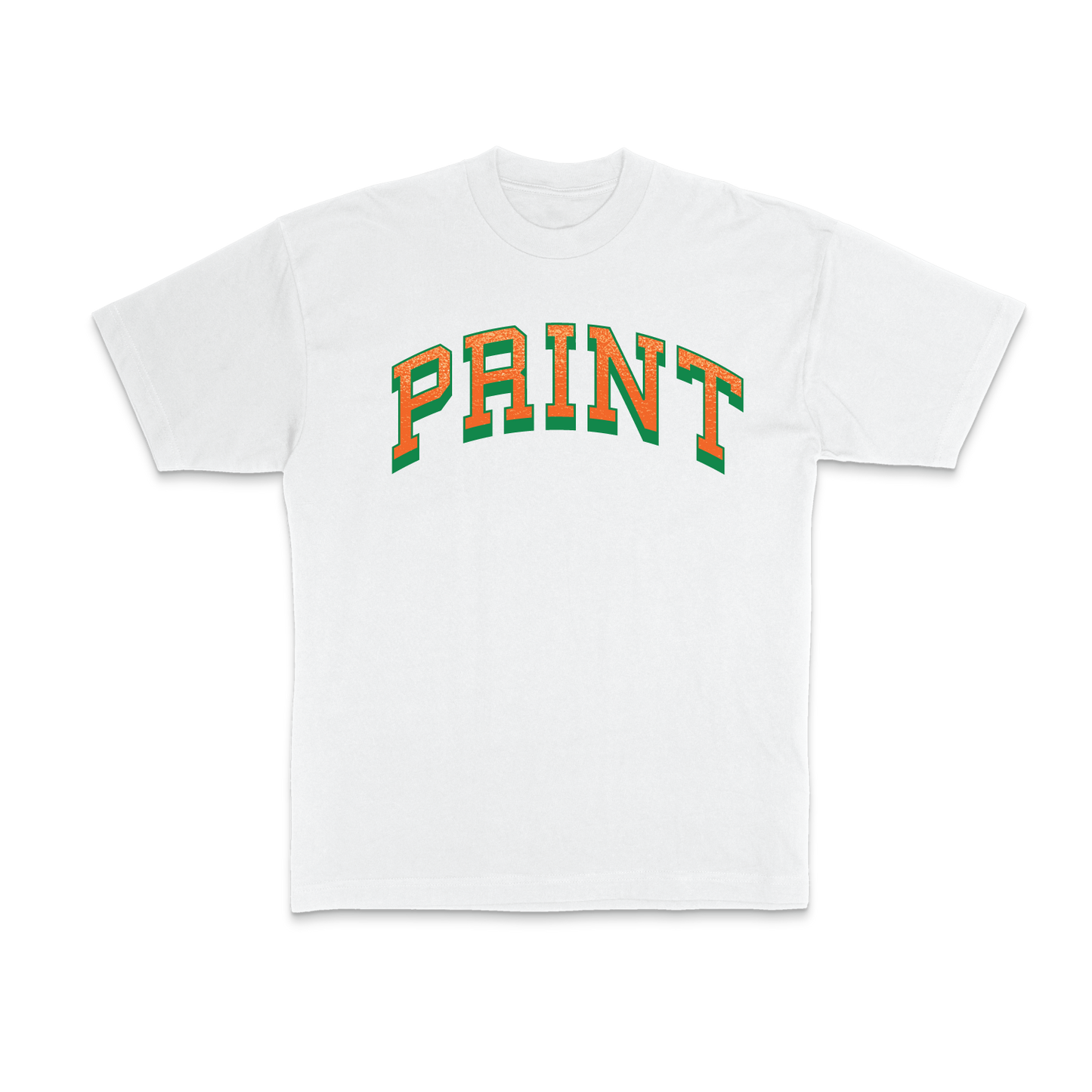 Larry June - White PRINT logo Tee - Front
